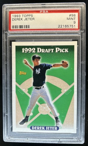 1993 Topps Derek Jeter Rookie RC #98 New York Yankees PSA 9