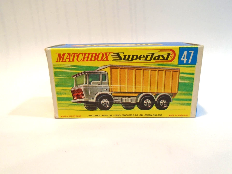 Matchbox Superfast 47 DAF Tipper Container Truck Box Vintage 1970 Lesney - Image 3 of 4