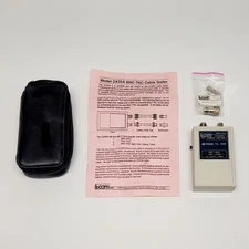 L-Com Model DX35A Coax Coaxial Cable Tester  In Case With Instructions