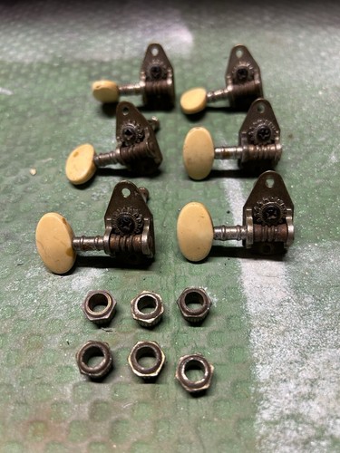 Genuine Early 1960’s Open Van Ghent Tuners 6 In Row - Burns Guitar