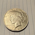 1922 Peace Dollar $1 United States of America Silver Coin Uncertified Circulated