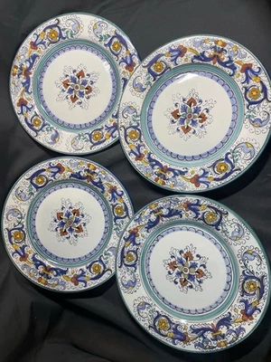 "Juego de 4 platos de cena Ricco Deruta azul 11,5"" - Fratelli Mari" - Imagen 1 de 4