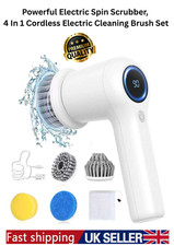 Rechargeable Electric Spin Scrubber, Powerful House Cleaning Brush Set,XMAS GIFT