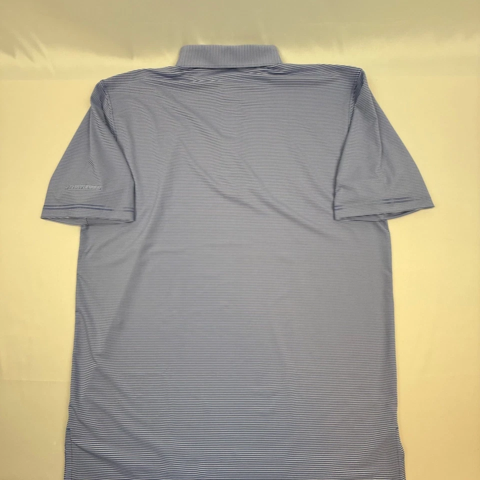 Camisa Polo Para Hombres Turtleson Carter Rayas Rendimiento Azul Marino Talla Grande Nueva con Etiquetas Foto 4 de 4
