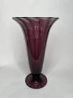 RARE 1905 STEUBEN Amythest Art Glass Vase FREDERICK CARDER Panel OPTIC 10”
