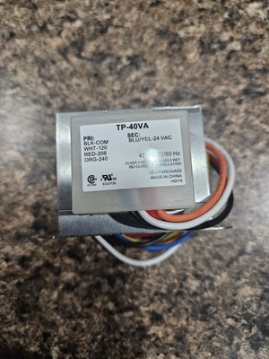 Trade Pro-40V A  Transformer  PRI: 120/208/240 VAC SEC: 24 VAC 40 VA 50/60 Hz