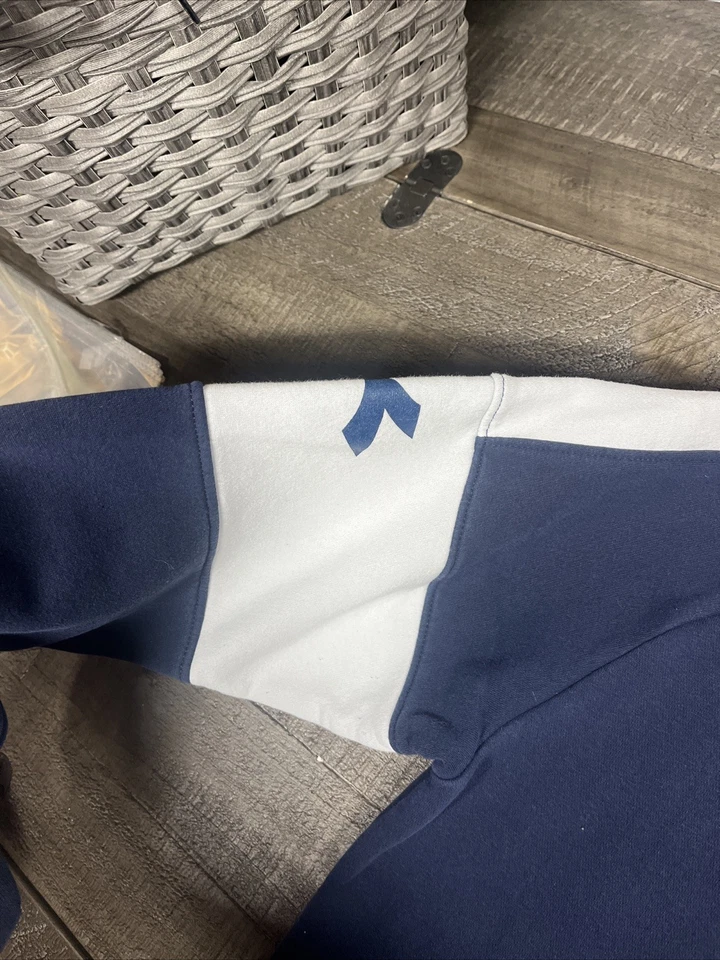 Torneio de futebol juvenil Diadora Coach nº. 1 moletom masculino XL azul branco - Imagem 4 de 4