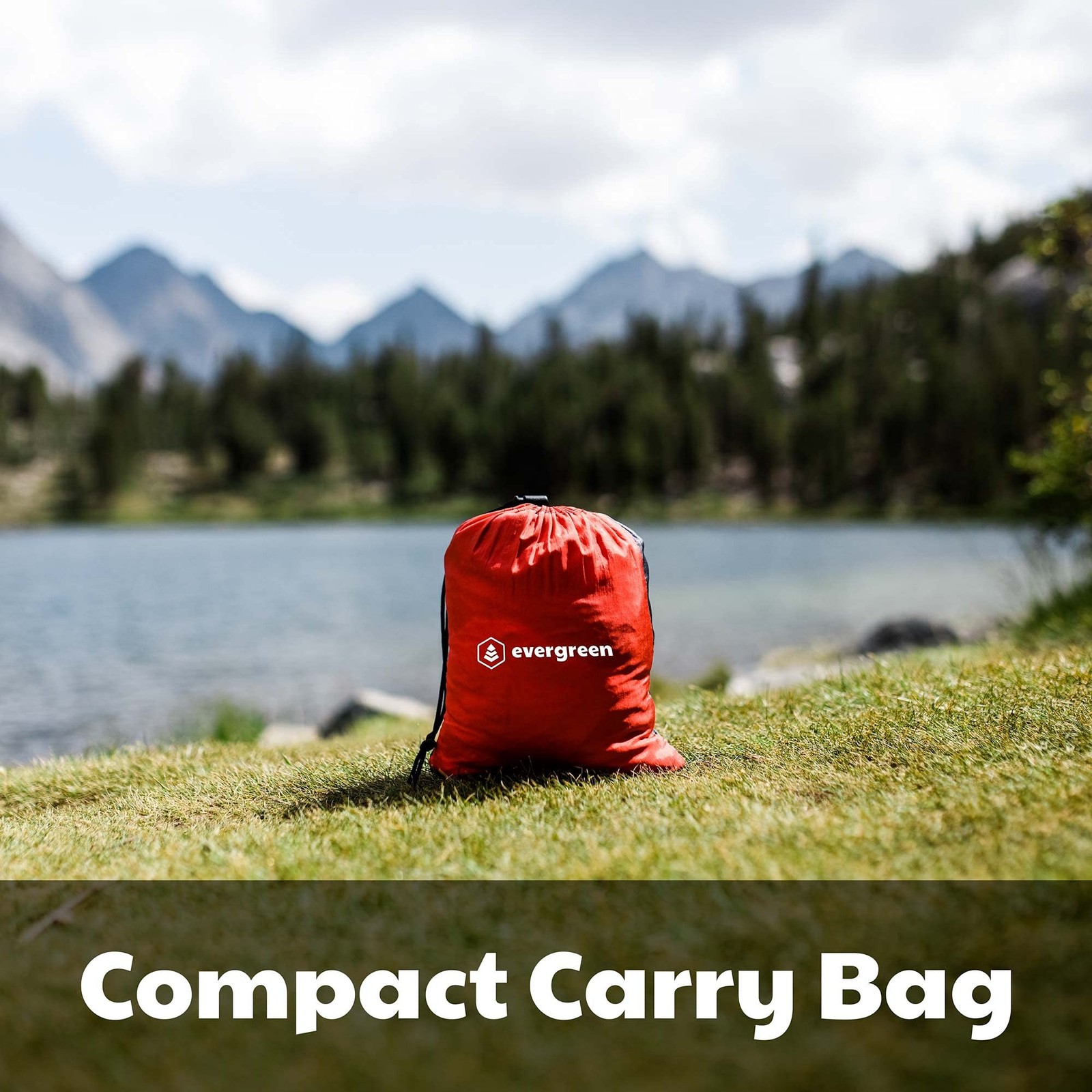 Evergreen Lightweight Outdoor Portable Camping Hammock - Single & Double with...