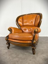 Chippendale Sessel Barock Design Vintage Ledersessel Chesterfield