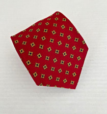 NWT Brooks Brothers Men's Silk Neck Tie Red Floral 58L 3.75W Made in USA