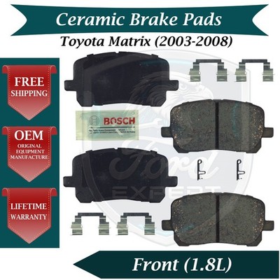 Bosch OEM Front Ceramic Brake Pads Kit For 2003-2008 Toyota Matrix 9 Yr Warranty