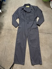 Vintage Work Wear Corporation Coveralls Gray Mechanic Made in USA M 20x55