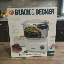 Black & Decker Flavor Scenter Steamer Plus Cooker HS900 Open Box No Instructions