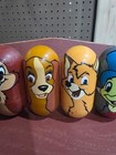 Lot Of 4 Disney Kellogg's Weeble Wobbles-Alice,Jimmy Cricket, Todd, Dale,lady . — photo 3