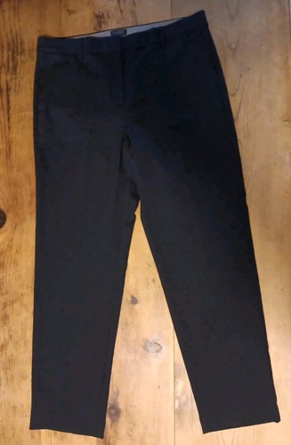 J Jill Women's 12 Wearever Collection Refined Woven Trousers Black Dress Pants