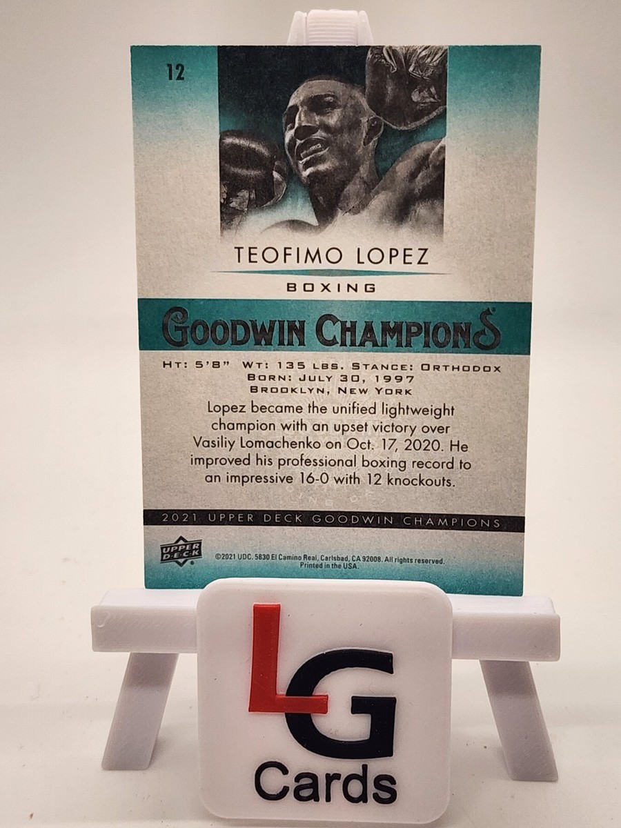 2021 Upper Deck Goodwin Champions Teófimo López #12 | eBay 2021 Upper Deck Goodwin Champions Teófimo López #12 | eBay