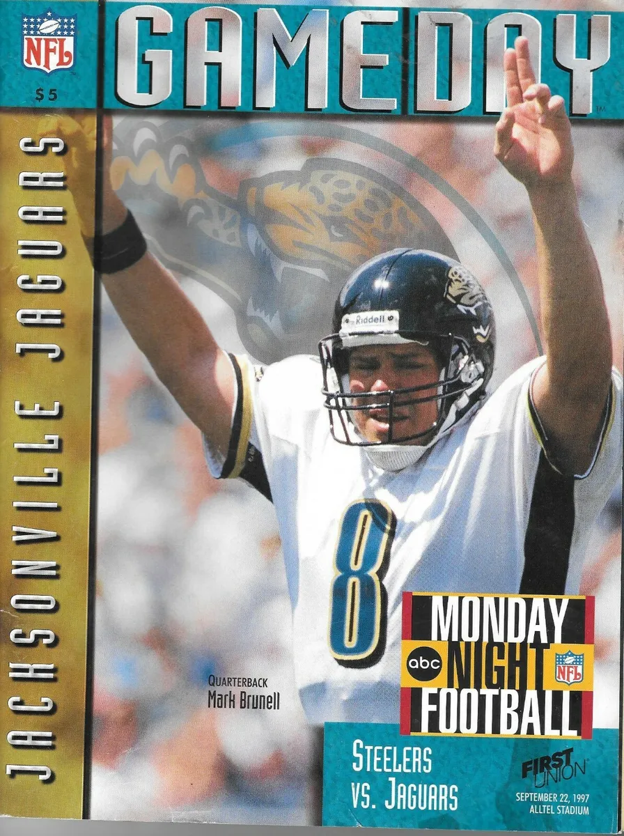 1997 Jacksonville Jaguars Pittsburgh Steelers Program - Monday Night  Football