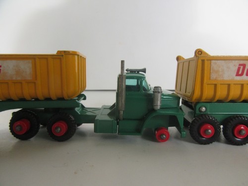 Vtg Lesney Matchbox King Size K-16 Dodge Tractor Twin Tipper Truck w/ Box - Picture 18 of 24