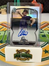 2023 Bowman Chrome Connor Staine 1st Bowman Auto Rockies Refractor /499