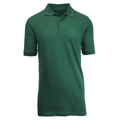 Men Heathered Polo Shirt New Standard Neck Classic NWT Uniform Lounge . - Picture 13 of 14