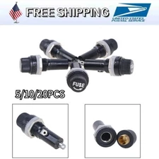 5/10/20Pcs Panel Mount Screw Cap Fuse Holder Case For Glass Tube Fuses 6x30mm