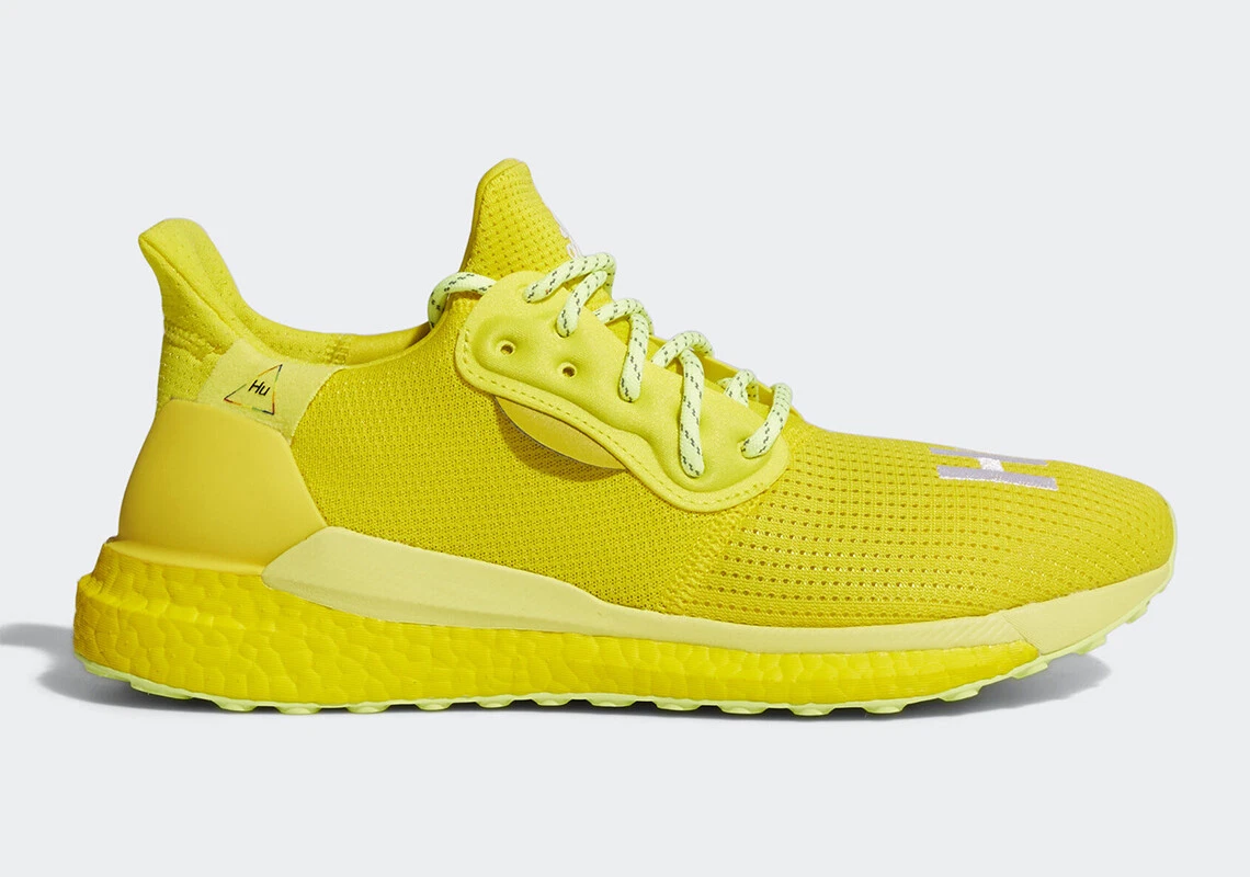 adidas Pharrell x Solar Hu Glide Bright Yellow for Sale