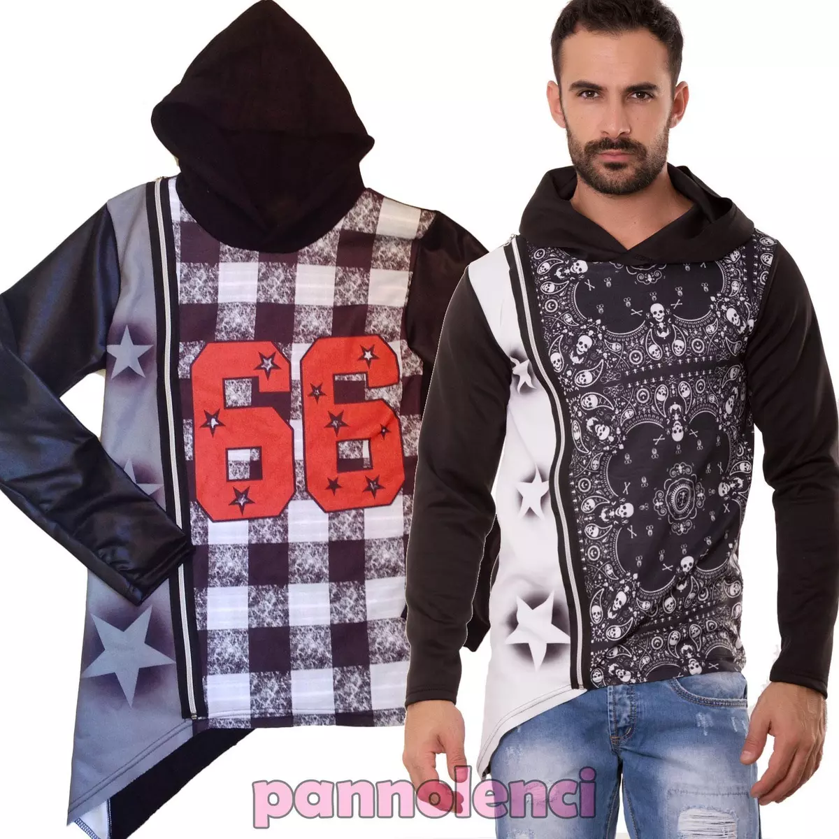 Maglia asimmetrica shop uomo