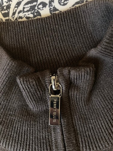 Perry Ellis Sweater Pullover Men XL Dark Brown Mock Neck 1/4 Zip Long Sleeve NWT - Picture 3 of 12