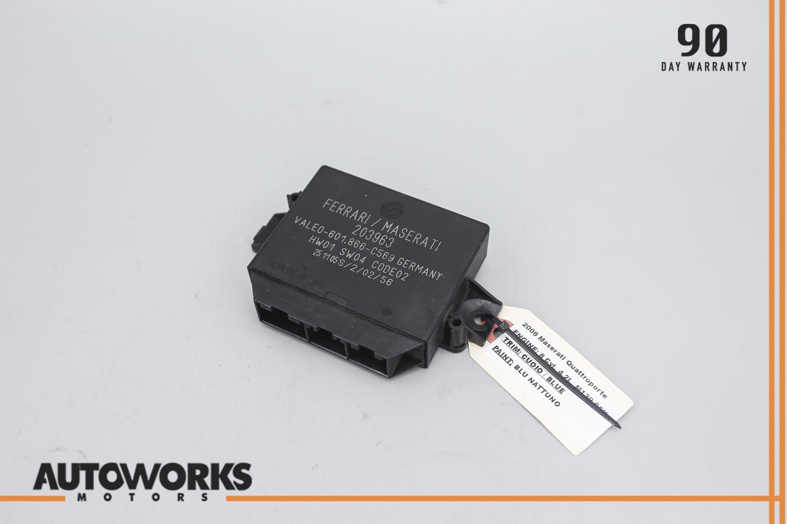 03-08 Maserati Quattroporte M139 Park Parking Assistant Control Module OEM