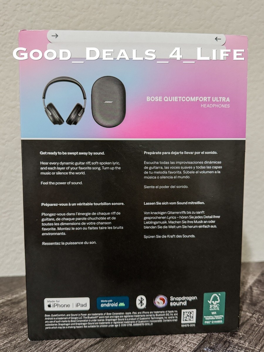 Bose QuietComfort Ultra Headphones Black New Sealed Bose QuietComfort Ultra Headphones Black New Sealed