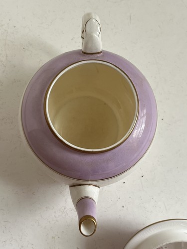 Vintage Set Of 3 Royal Worcester Lilac/ Gold Demure Coffee Tea Chocolate Pots - Picture 22 of 24