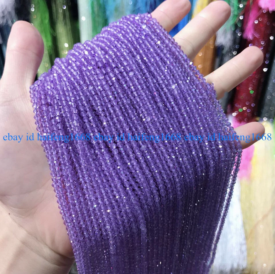 Großhandel 3mm Facettierte Runde Spinell Edelstein Lose Perlen 15" - Bild 3 von 4