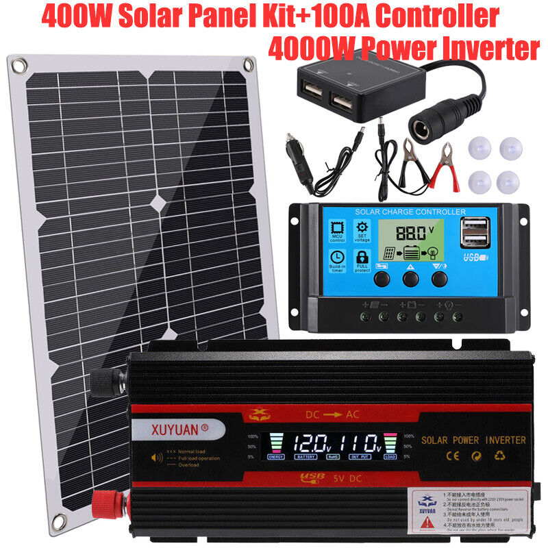 6000W Solar Panel Kit Solar Power Inverter Generator 100A Home 220V Grid System - Picture 131 of 512
