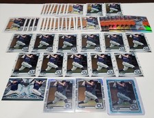 50) ZACH DELOACH RC Lot 2020 Bowman Chrome Refractor Sky Blue Foil 1st MARINERS 
