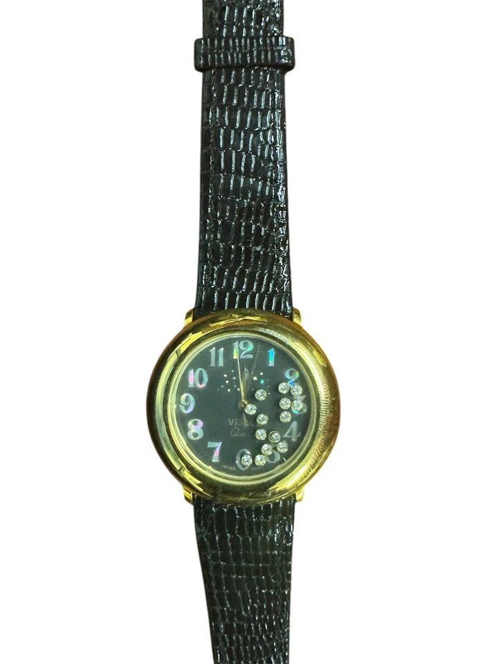 Reloj para dama estilo Chopard Visage Happy Sport diamantes flotantes Foto 3 de 4