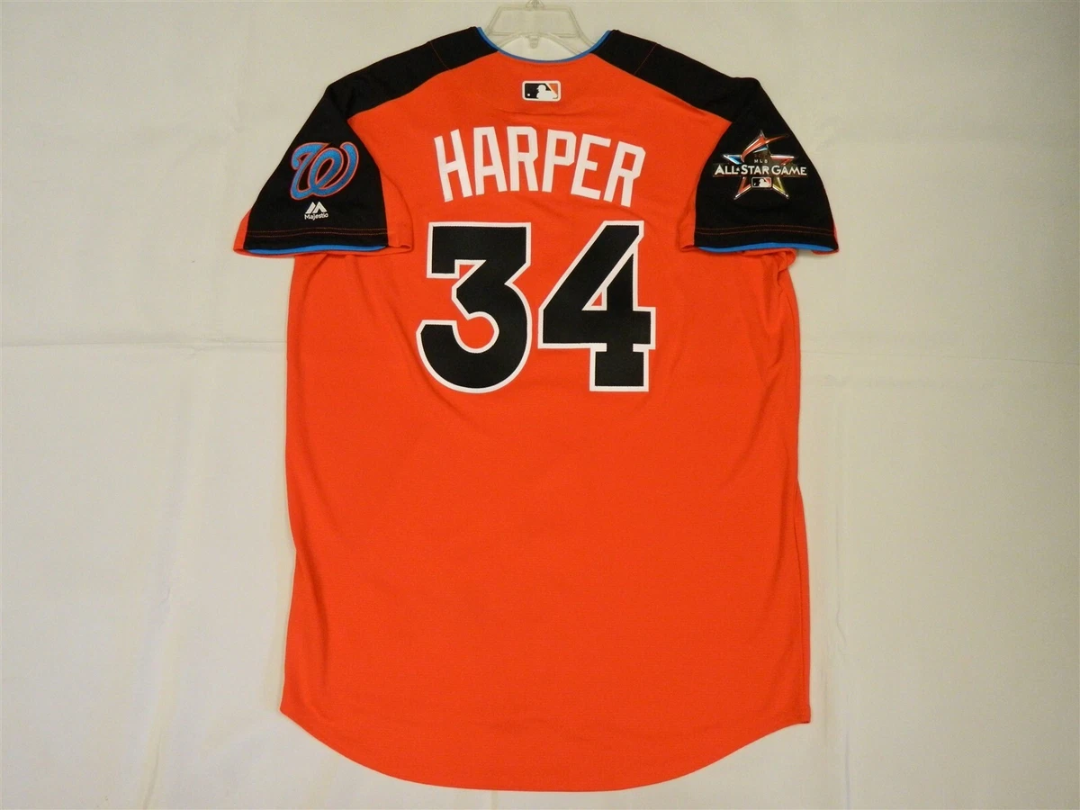 Authentic Bryce Harper 2017 All Star Jersey Nationals Miami Marlins Game 44