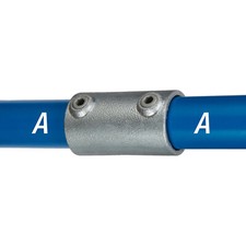 2 x Kee Klamp straight coupling for 42.4mm tube. Key Clamp fitting 14-7