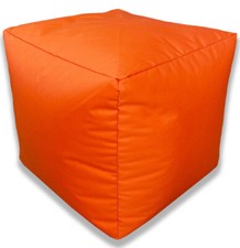 Beanbag Cube Footstool water resistant bean bag indoors Outdoors Garden Beanbags