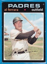 1971 Topps Baseball Card - #214 Al Ferrara - San Diego Padres