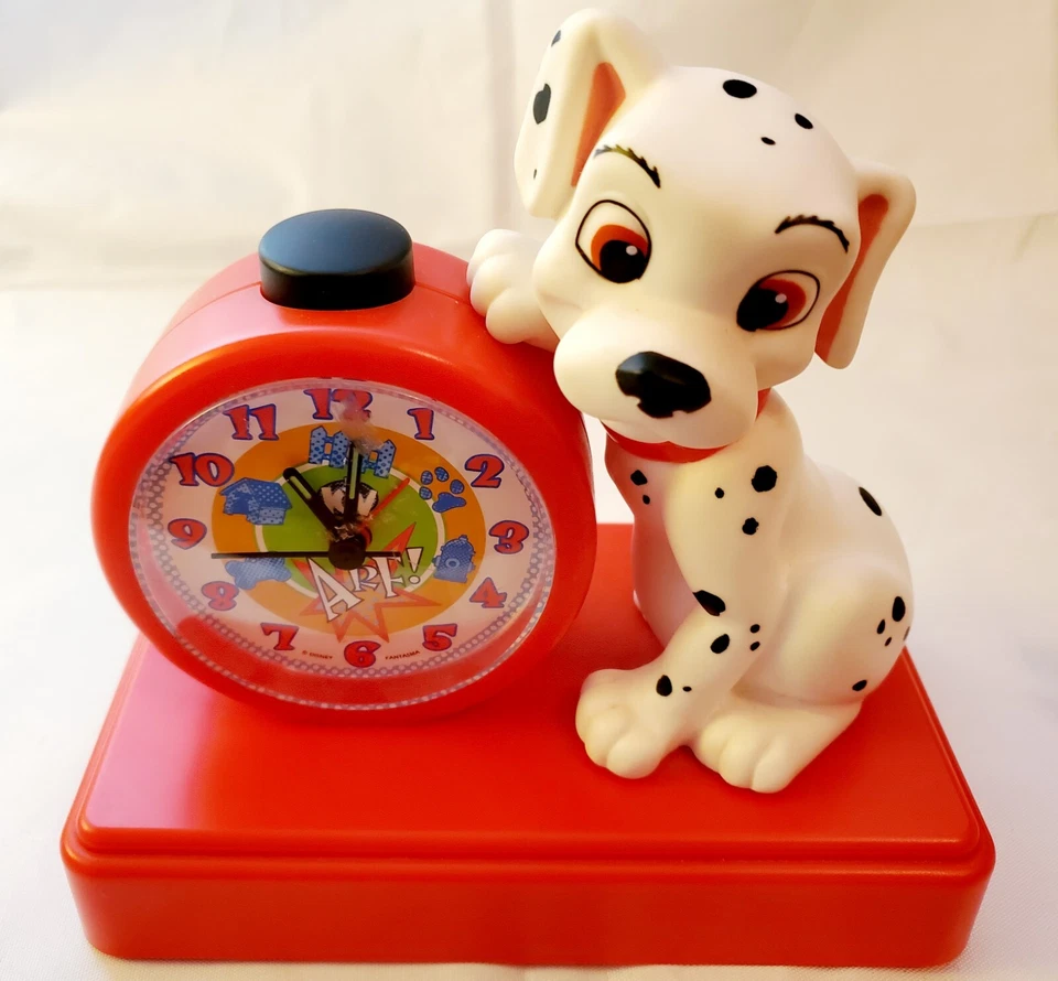 Reloj Despertador Fantasma Vintage Disney 101 Dálmatas NO FUNCIONA Más Extras Foto 3 de 4
