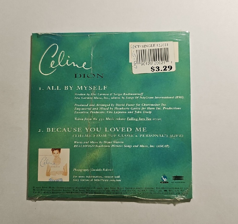 Celine Dion - All By Myself CD Single SEALED | eBay