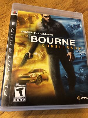Robert Ludlum's The Bourne Conspiracy (Sony PlayStation 3, 2008)-Case And Manual