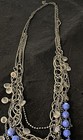 Tangled Look Silver Tone Beaded Necklace  — photo 3