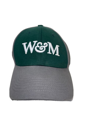 William & Mary W&M The Tribe Gray/Green Adjustable Cap Hat Captivating Headwear