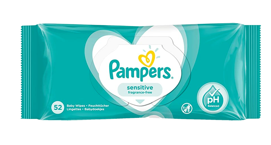 12 X 52 Pampers Fresh Clean Baby Wipes Helps Maintain Skins