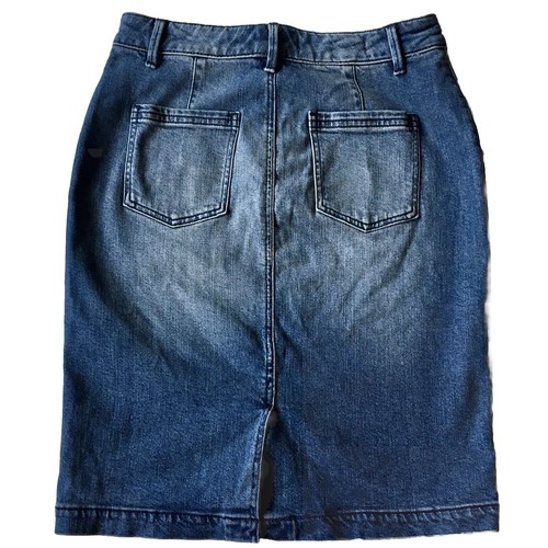 Pilcro and the Letterpress By Anthropologie Denim Pencil Skirt Size 2 - Picture 6 of 9