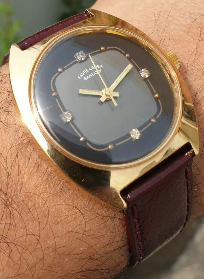 Vintage Favre Leuba Sandow Cal 101 Hand Winding 17 Jewels Swiss Made Watch