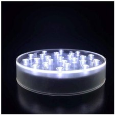 6 Inch Round Display Pedestal Light Stand for 3D Crystal Cube Glass Art