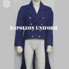 New Men's Regency Blue Wool Frockcoat , Regency Fashion Tail Coat Fast Shipping