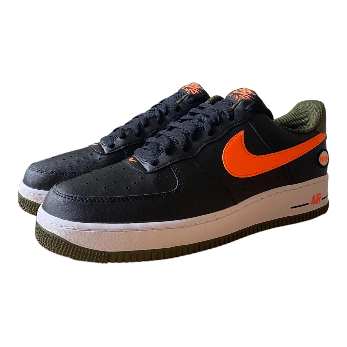 Nike air force 1 07 white sales black total orange jdi